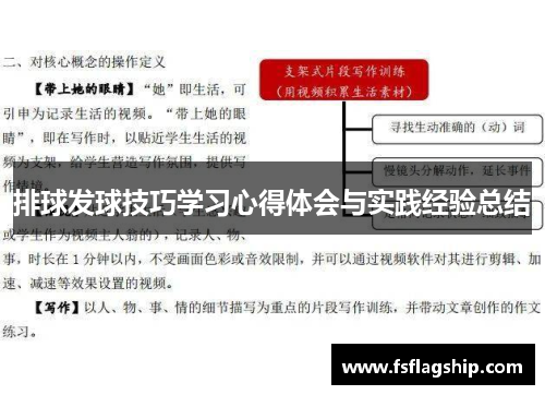 排球发球技巧学习心得体会与实践经验总结